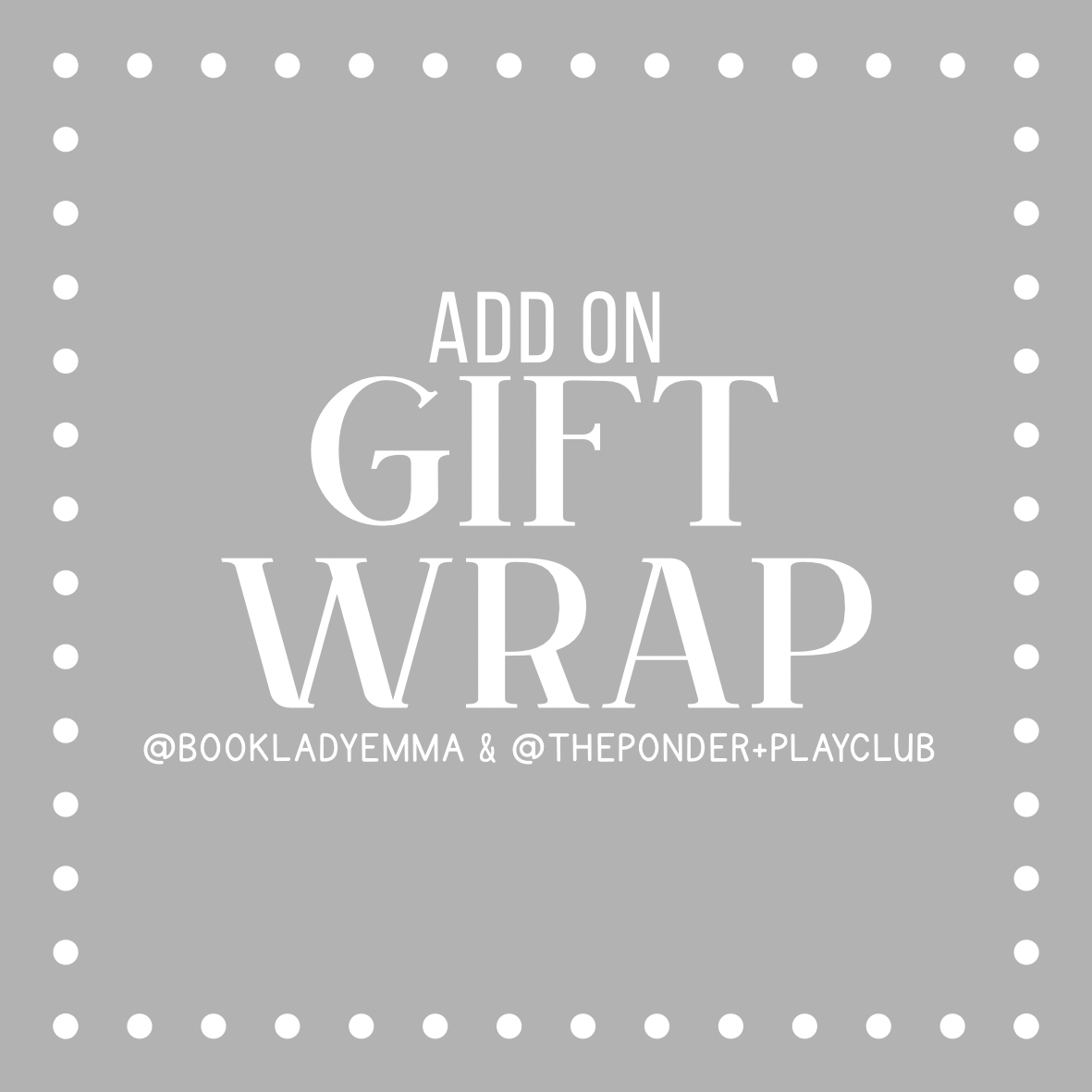 Gift Wrap Your Books!