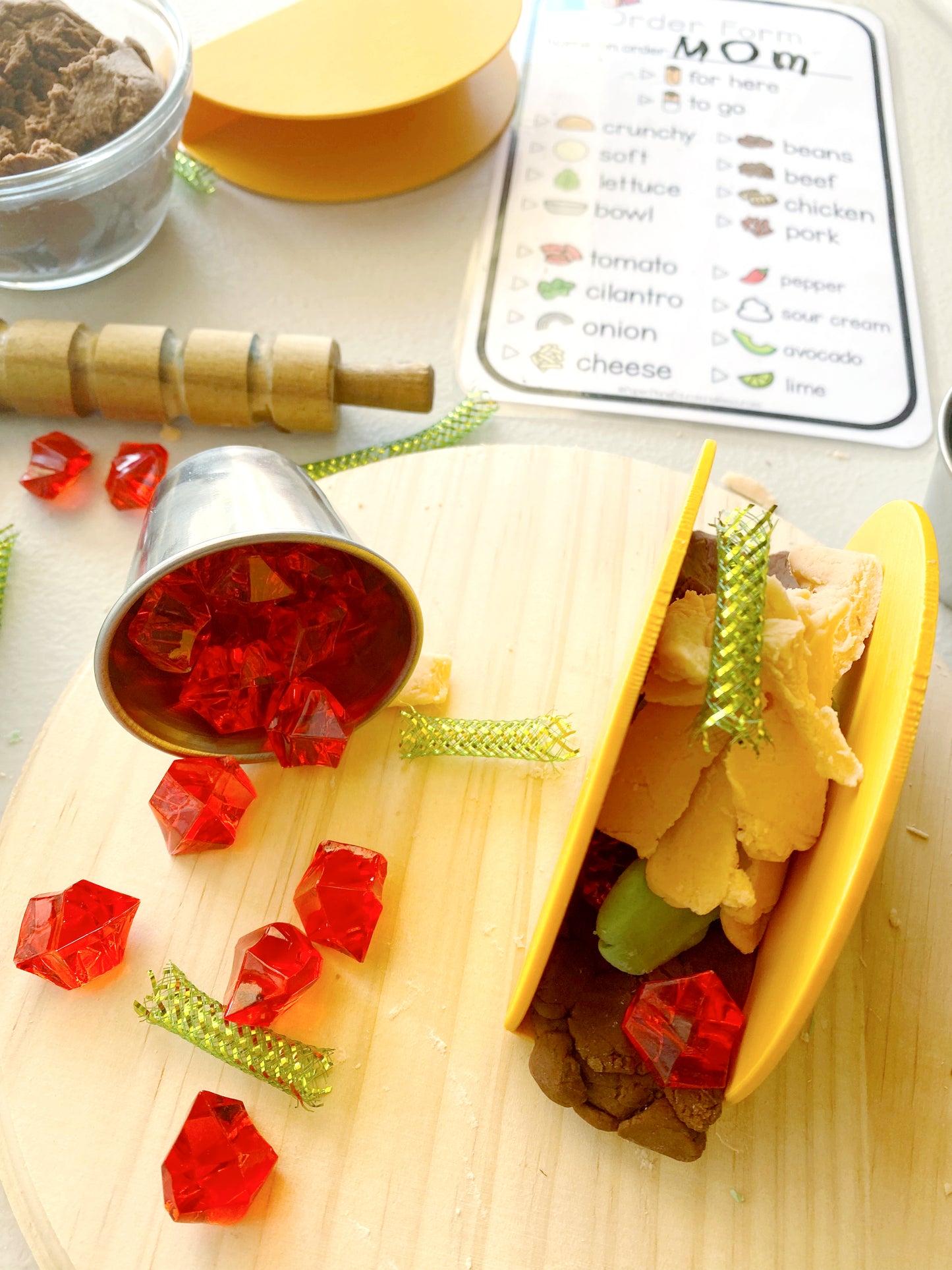 Crunchy Taco Play Dough Kit