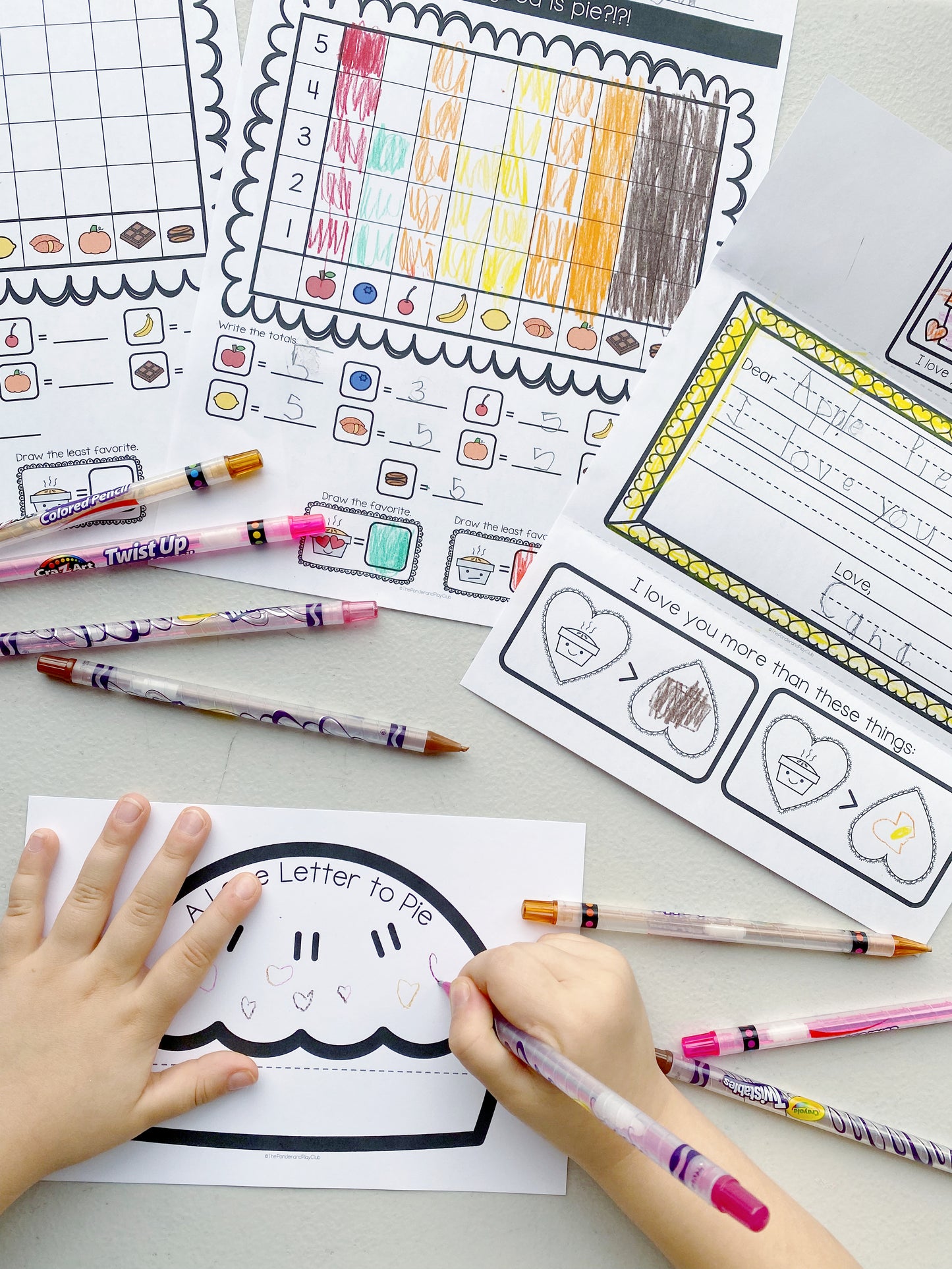 Pie Love: 1st Grade STEM, Phonics, and Writing