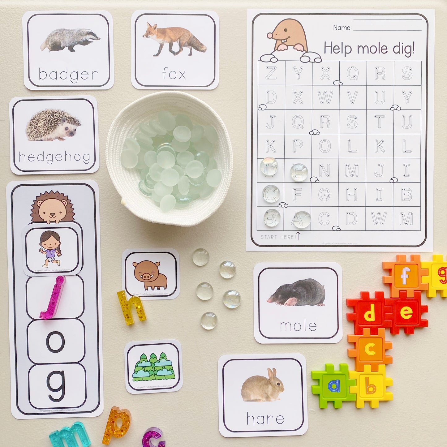 “The Mitten” inspired STEM and Phonics Bundle