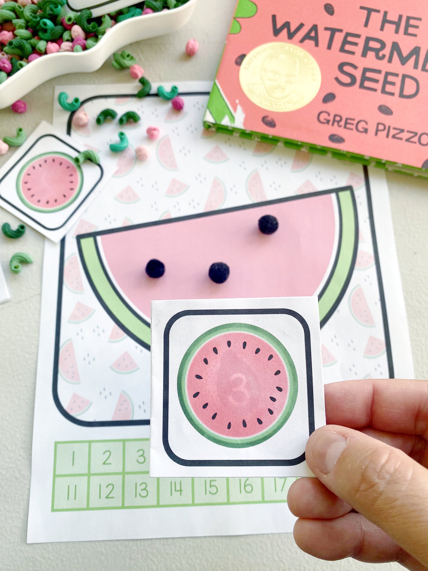 Flashlight Foldable: Watermelon Seed Counting