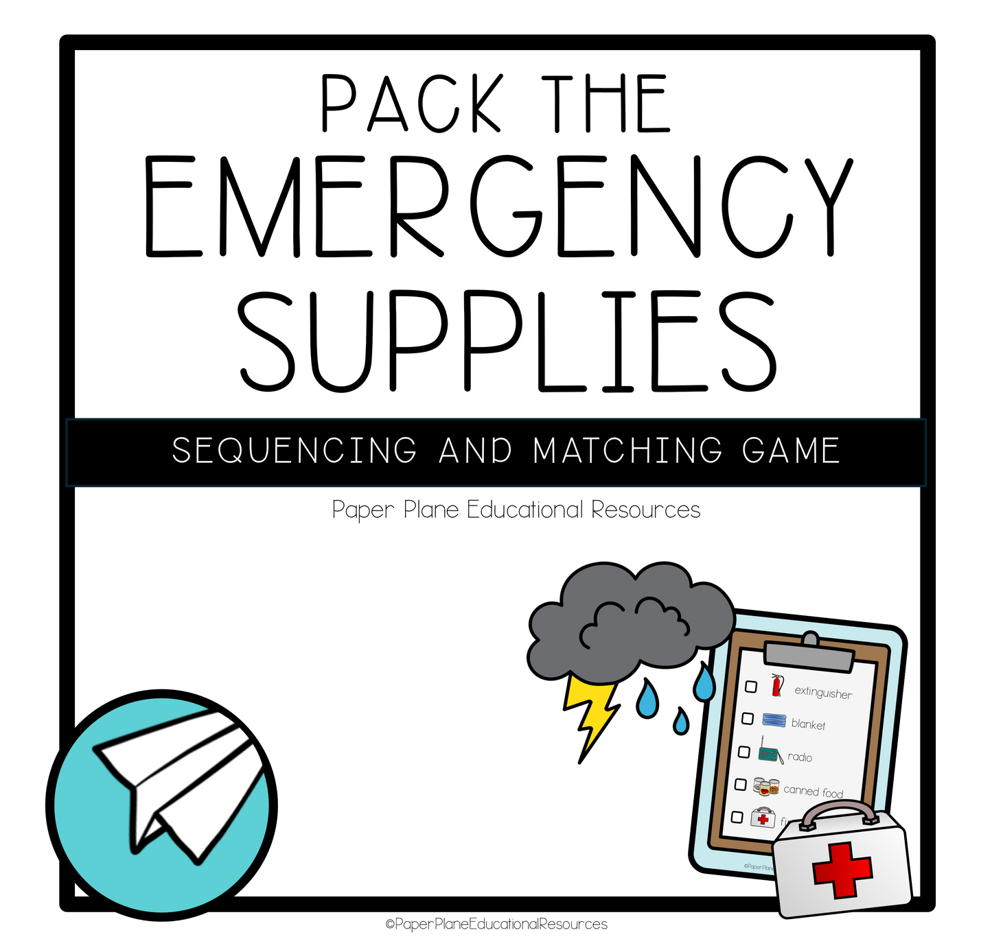 Pack the Emergency Supplies printable activity