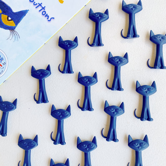 Blue Cats (set of five)