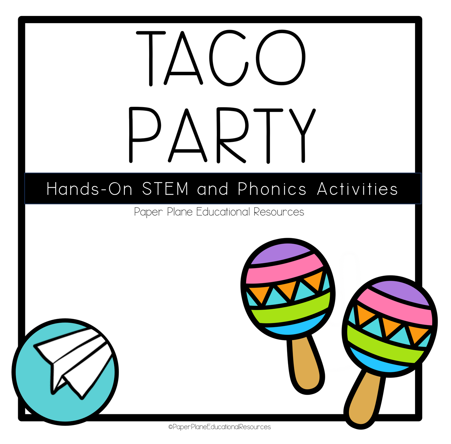 Taco Party STEM and Phonics Printable Bundle