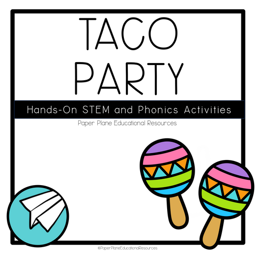 Taco Party STEM and Phonics Printable Bundle