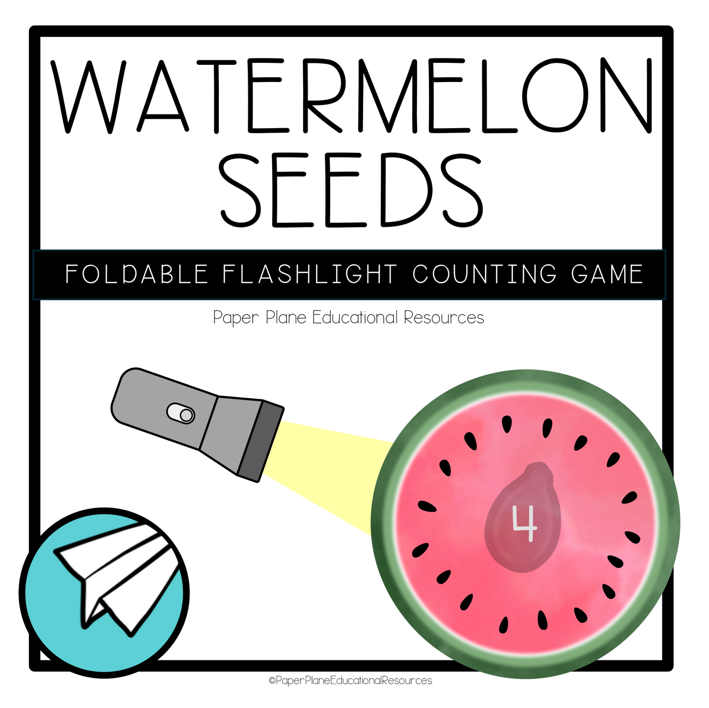 Flashlight Foldable: Watermelon Seed Counting