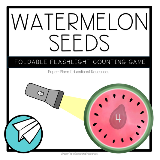 Flashlight Foldable: Watermelon Seed Counting