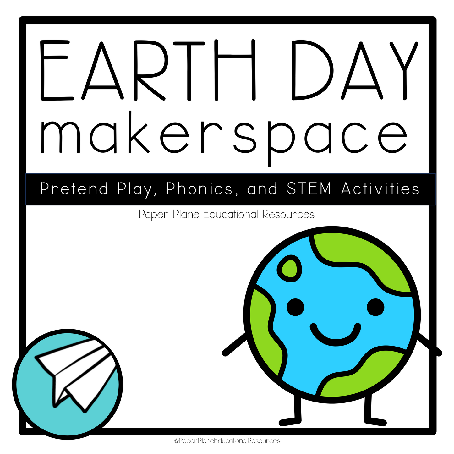 Earth Day Maker Space Printable Bundle (Phonics, STEM and Pretend Play)