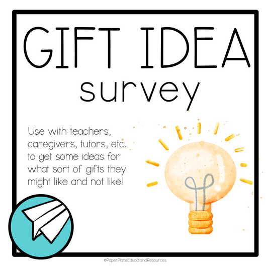 FREEBIE! Gift Idea Survey