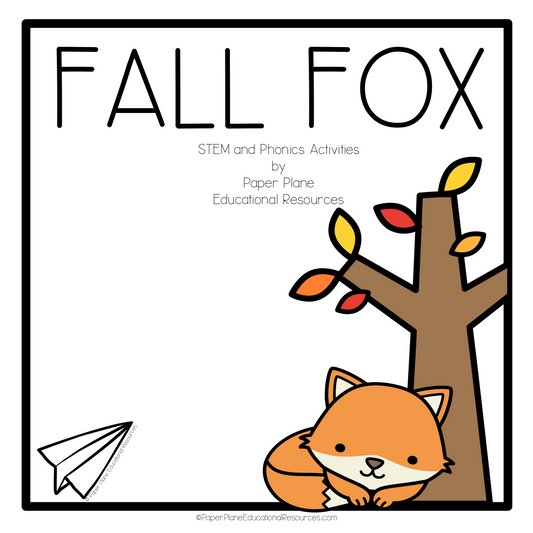 Fall Fox Phonics and STEM Activity Bundle